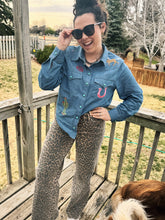 Load image into Gallery viewer, Leo Leopard Denim