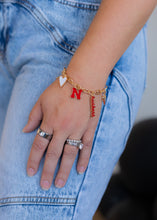 Load image into Gallery viewer, Nebraska Huskers Enamel Icons Charm Bracelet