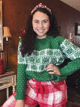 Load image into Gallery viewer, Green Crystal Sweater