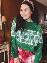 Load image into Gallery viewer, Green Crystal Sweater