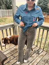 Load image into Gallery viewer, Leo Leopard Denim