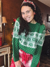 Load image into Gallery viewer, Green Crystal Sweater