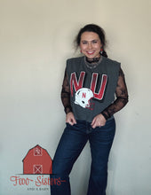 Load image into Gallery viewer, Charcoal Huskers Helmet Tank