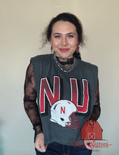 Load image into Gallery viewer, Charcoal Huskers Helmet Tank