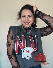 Load image into Gallery viewer, Charcoal Huskers Helmet Tank