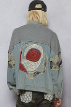 Load image into Gallery viewer, Rose Denim Jacket
