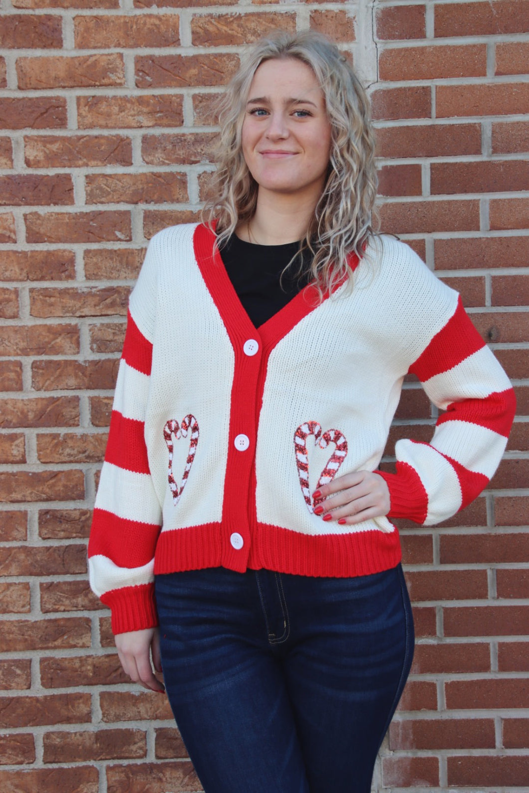 Candy Cane Cardigan