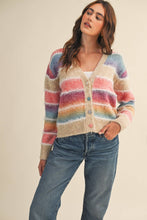 Load image into Gallery viewer, Ombre Striped CARDIGAN
