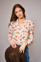 Load image into Gallery viewer, Western Print Button Up

