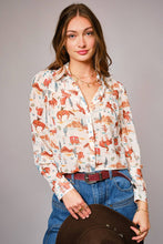Load image into Gallery viewer, Western Print Button Up
