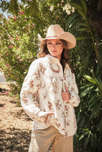 Load image into Gallery viewer, Western Print Quilted Shacket
