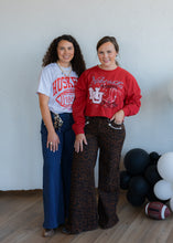 Load image into Gallery viewer, Houston Wide Leg Denim- Leopard
