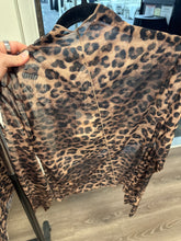 Load image into Gallery viewer, Leopard Mocha Mesh Top
