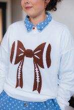 Load image into Gallery viewer, Football Bow Sweatshirt
