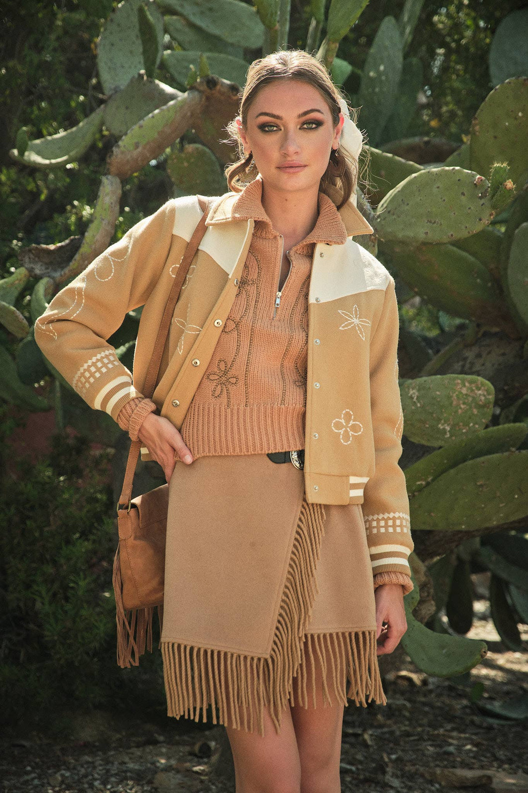 Embroidered Bomber Jacket