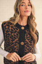 Load image into Gallery viewer, Dark Leopard Sweater Vest
