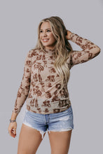 Load image into Gallery viewer, Velvet Desert Mesh Top
