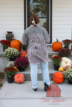 Load image into Gallery viewer, Peace &amp; Love Violet Gray Jacket
