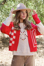 Load image into Gallery viewer, Multi Pattern Monochrome Cardigan

