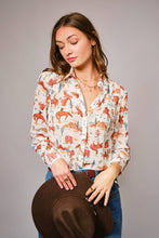 Load image into Gallery viewer, Western Print Button Up
