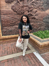 Load image into Gallery viewer, Leopard Mocha Mesh Top
