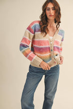 Load image into Gallery viewer, Ombre Striped CARDIGAN
