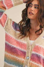 Load image into Gallery viewer, Ombre Striped CARDIGAN
