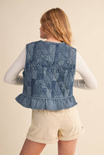Load image into Gallery viewer, Denim Ruffle Vest
