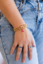 Load image into Gallery viewer, Nebraska Cornhuskers Ball Bead Stretch Bracelet
