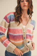 Load image into Gallery viewer, Ombre Striped CARDIGAN
