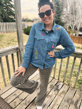 Load image into Gallery viewer, Jess Embroidered Denim Shirt
