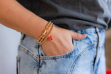 Load image into Gallery viewer, Nebraska Cornhuskers Ball Bead Stretch Bracelet
