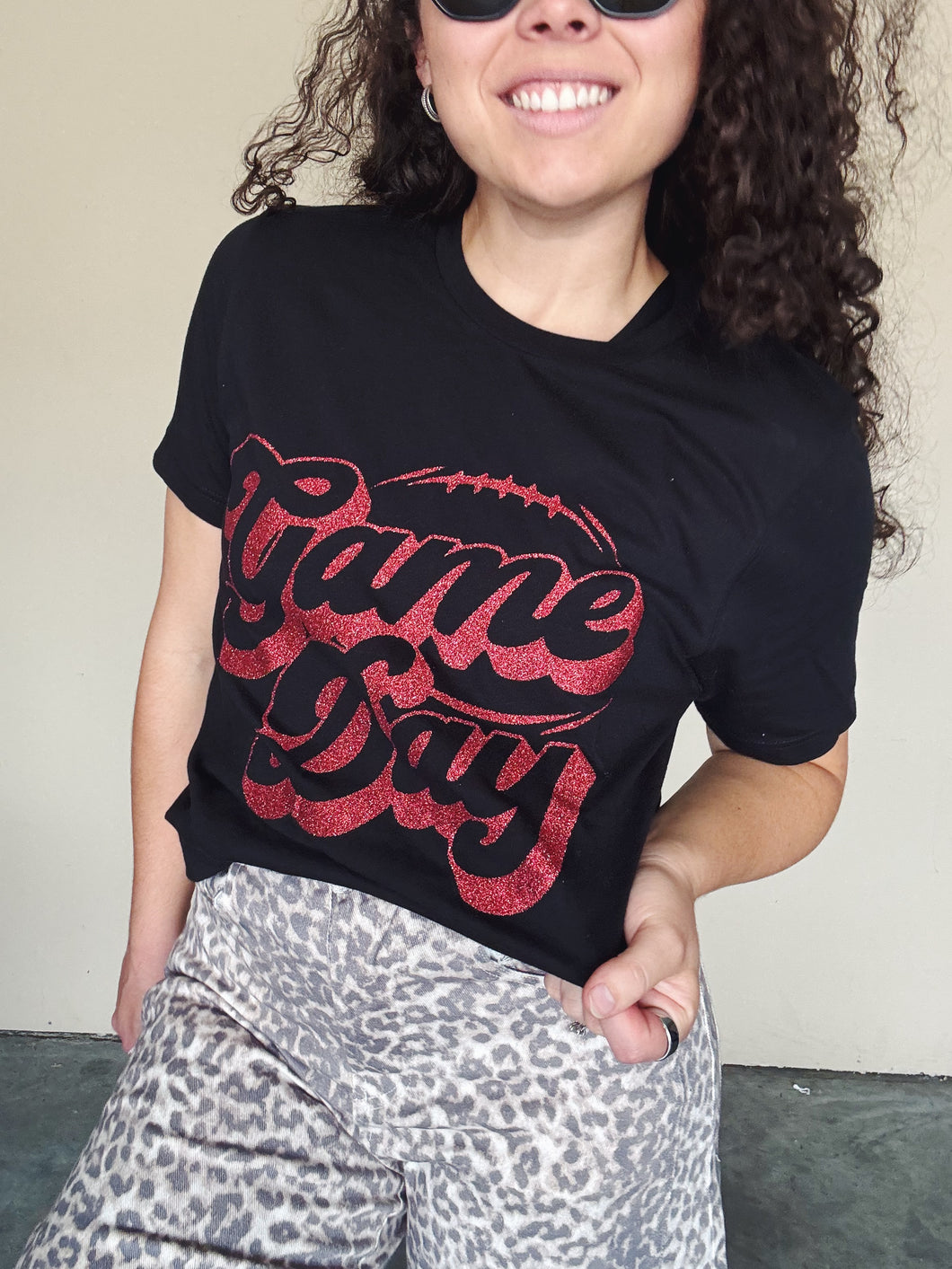 Glitter Gameday Tee
