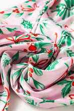 Load image into Gallery viewer, Bows &amp; Mistletoe Satin PJs
