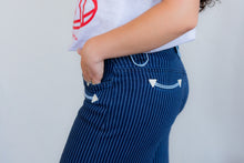 Load image into Gallery viewer, Houston Wide Leg Denim- Pin Stripe
