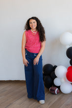 Load image into Gallery viewer, Houston Wide Leg Denim- Pin Stripe
