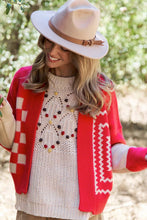 Load image into Gallery viewer, Multi Pattern Monochrome Cardigan
