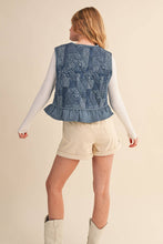 Load image into Gallery viewer, Denim Ruffle Vest

