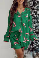 Green Cane PJ Short Set
