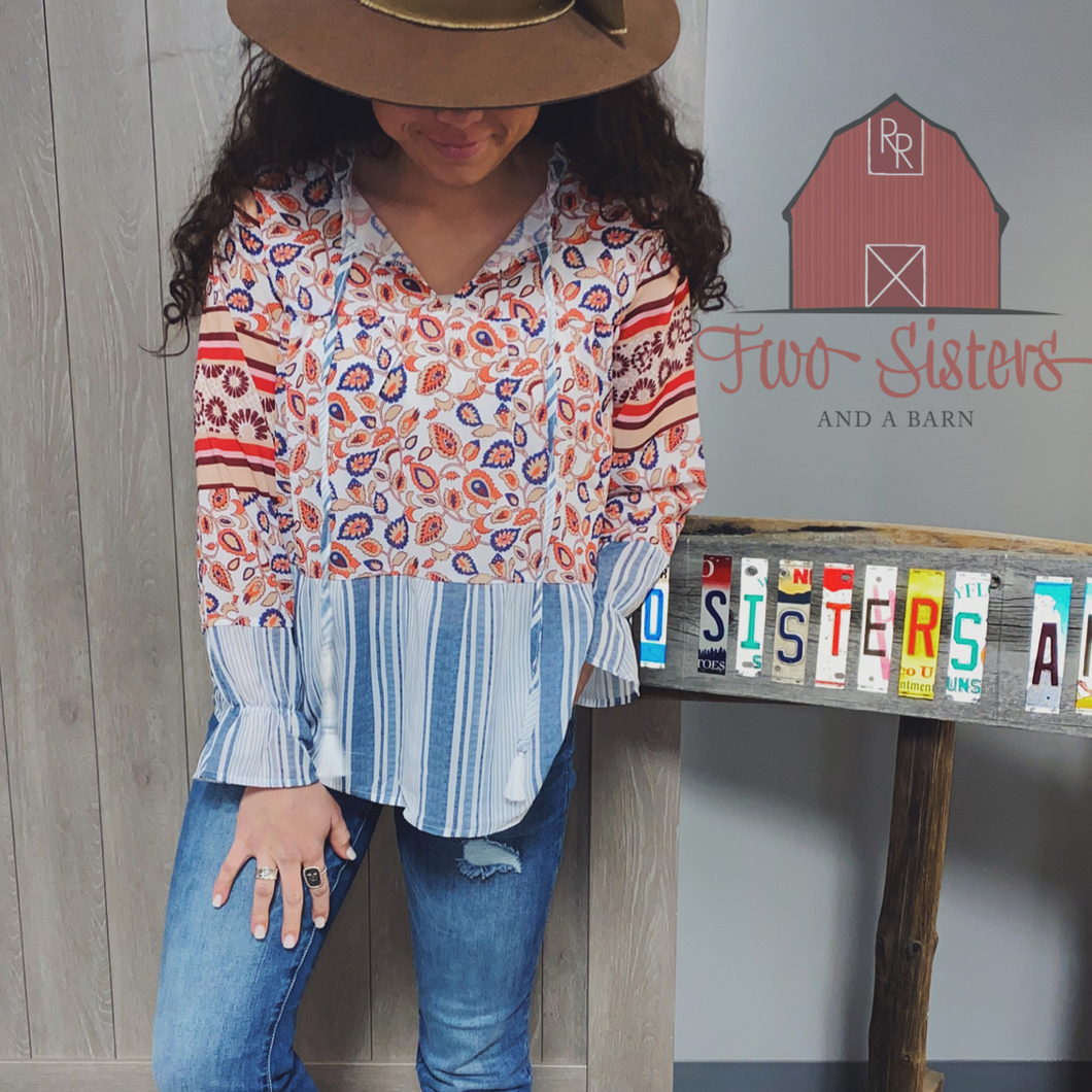 Multi Print Blouse