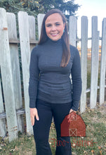 Load image into Gallery viewer, Charcoal Sleek Turtle Neck
